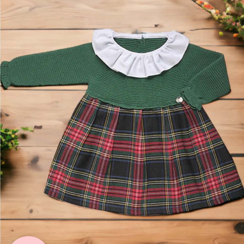 NWT Juliana Green Half Knit Dress size 36 months
